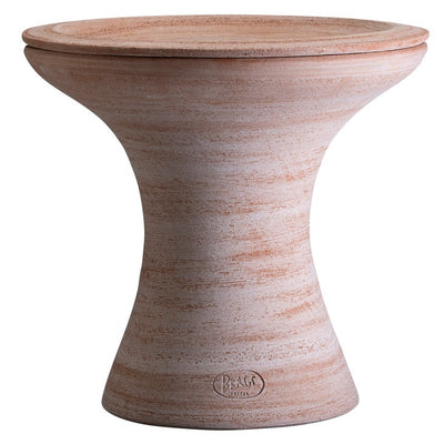 Celeste, rosa terracotta - bord, piedestal og krukke i ét