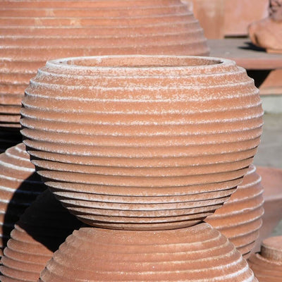 Palla rigata - rosa terracotta